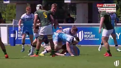 L'essai en solitaire de Jaco Williams pour l'Afrique du Sud U20 face à l'Ecosse U20 - Rugby - Coupe du monde U20