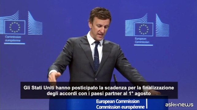 Ue: puntiamo ad accordo commerciale con gli Usa nei prossimi giorni