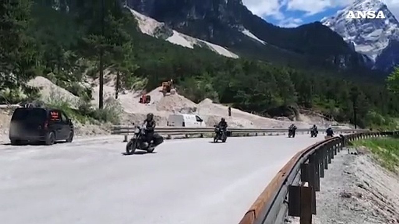 Riaperta la Statale di Alemagna dopo le frane in Cadore