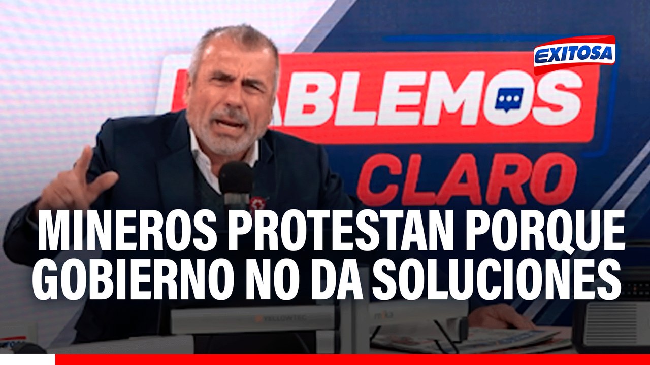 Nicolás Lúcar sobre protesta de mineros: No hay soluciones razonables ante crisis de minería informal