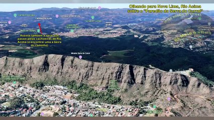 MINA Águas Claras: Visão do topo da Serra do Curral, atrás do alto da Praça do Papa em BH