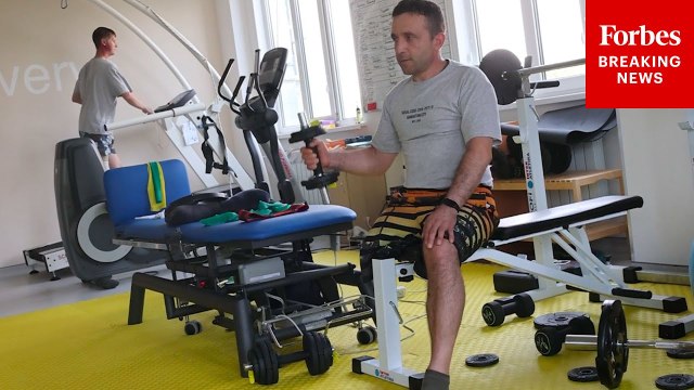 Ukrainian Soldiers Injured In Russia-Ukraine War Receive Therapy In Odessa, Ukraine