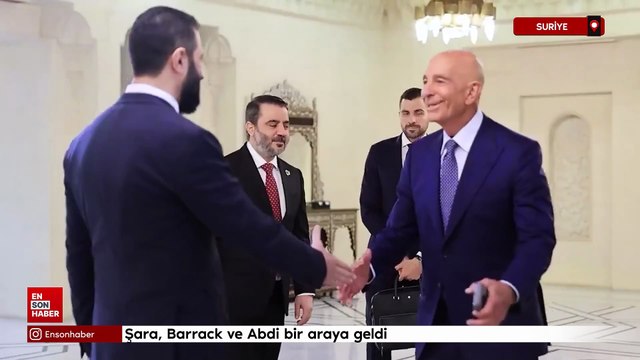 Suriye'de kritik görüşme: Şara, Barrack ve Abdi bir araya geldi