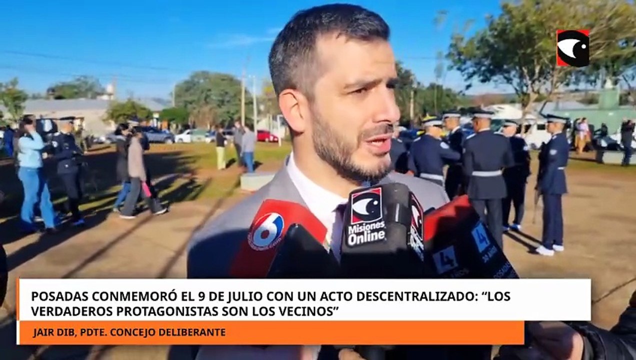 Posadas conmemoró el 9 de julio con un acto des...