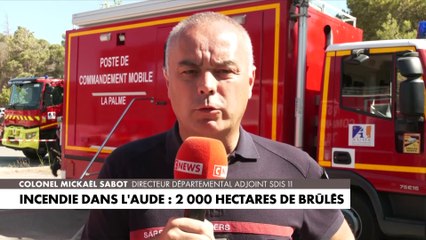 «Sur Narbonne, le feu n'est toujours pas fixé», confie le Colonel Mickaël Sabot