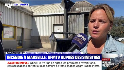 Incendies à Marseille: "Tous les alentours de notre société ont été brûlé", déplore cette associée d'une entreprise touchée par les flammes