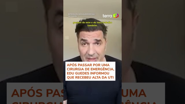Edu Guedes fala pela primeira vez após cirurgia para retirada de tumor no pâncreas #shorts
