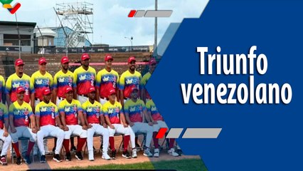 Deportes VTV | Triunfo venezolano ante Argentina por actuación de Maiker Pimentel y Erwin Díaz