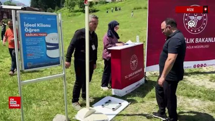 Ayder Yaylası'nda "İdeal Kilonu Öğren Sağlıklı Yaşa" etkinliği düzenlendi