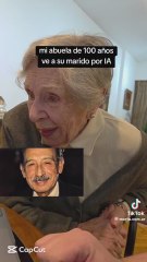 La emoción de una señora al ver a su marido en movimiento gracias a la IA