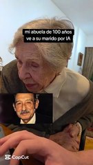 VIDEO: “Te amo José”, dijo una abuelita al ver una foto animada de su esposo fallecido