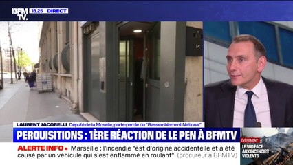 "Les salariés du parti ont vu arriver des policiers, qui faisaient évidemment leur travail, armés avec des gilets pare-balle": Laurent Jacobelli revient sur la perquisition au siège du RN