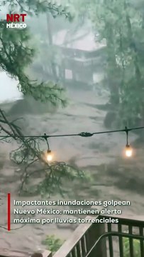 Lluvias intensas provocaron inundaciones severas en varias zonas de Nuevo México, Estados Unidos. Los desbordamientos han dañado viviendas, carreteras y la infraestructura básica, obligando a la evacuación de decenas de familias.
