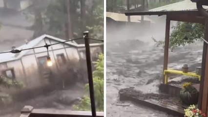 Nuevo México: Una casa es arrastrada por la corriente, declaran estado de emergencia