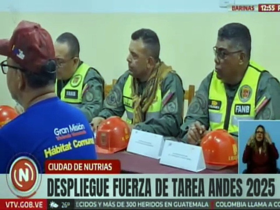 Barinas | Organismos gubernamentales afinan estrategias en el marco de la Fuerza de Tarea Andes 2025