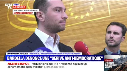 Présidentielle 2027: "Nous serons là quoi qu'il arrive", assure Jordan Bardella qui dénonce "une dérive antidémocratique "