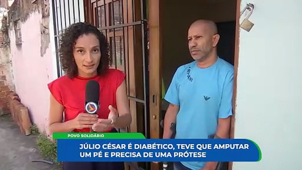 Transformando vidas: conheça a história de Júlio César em busca de prótese para superar a amputação causada pela diabetes