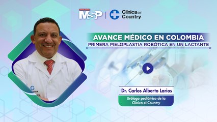 Avance médico en Colombia: Primera pieloplastia robótica en un lactante