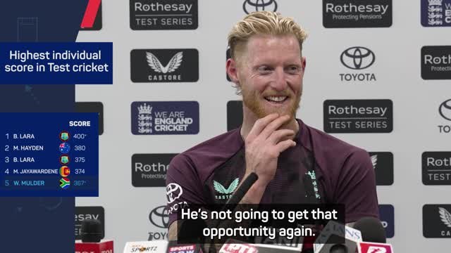'Won't get that opportunity again' - Ben Stokes reflects on Mulder declaration