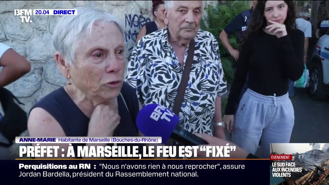 Incendie à Marseille: certains habitants en colère de ne pas pouvoir accéder à leur domicile maintenant que le feu est fixé