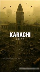 Karachi 2075: A City Ravaged - The Haunting Future of Wars & Pollution (AI Vision) 💔🏙️