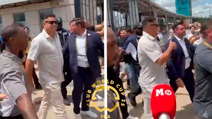 Ronaldo Nazario enloquece a los aficionados en su llegada para ver el Real Madrid vs. PSG