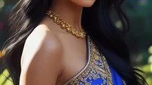 Pretty Indian woman in saree