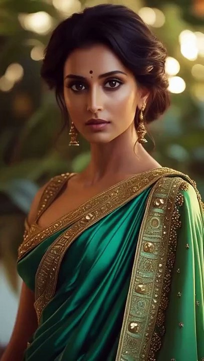 An indian beauty in saree