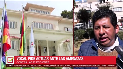 “Cualquier obstaculización constituye un delito electoral” dice vocal Tahuichi, sobre las amenazas al proceso