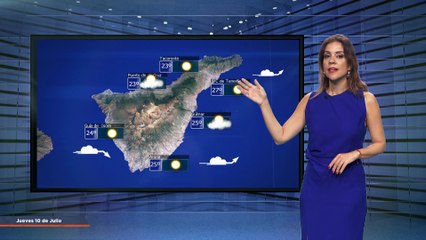 La previsión del tiempo en Canarias para el 10 de julio de 2025, en Atlántico Televisión.