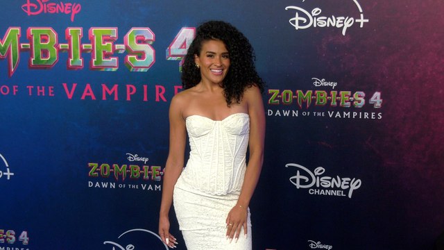 Stephani Sosa Zombies 4: Dawn of the Vampires Premiere Blue Carpet