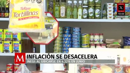 Inflación baja a 4.32% en junio en México; productos como la zanahoria y el transporte aéreo encabezan aumentos