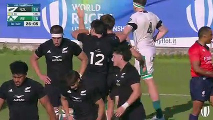 Le résumé de Nouvelle-Zélande - Irlande en vidéo - Rugby - Coupe du monde U20