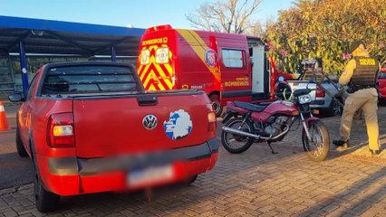 Jovem motociclista quebra dedo em acidente com Saveiro no São Cristóvão