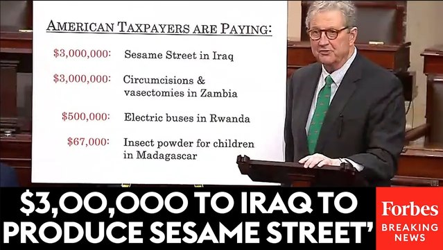 'Triggers Your Gag Reflex': John Kennedy Reads Shocking Tax-Funded Programs Ended By Trump Rescissions