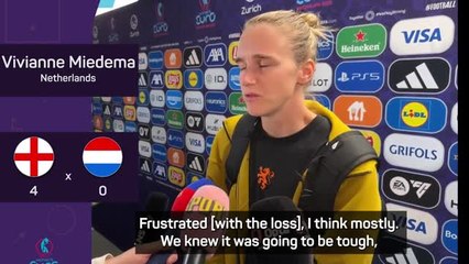 Miedema has no explanation for 4-0 loss to England