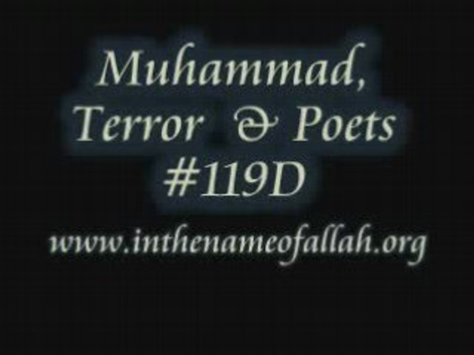 119D Muhammad, Terror and Poets