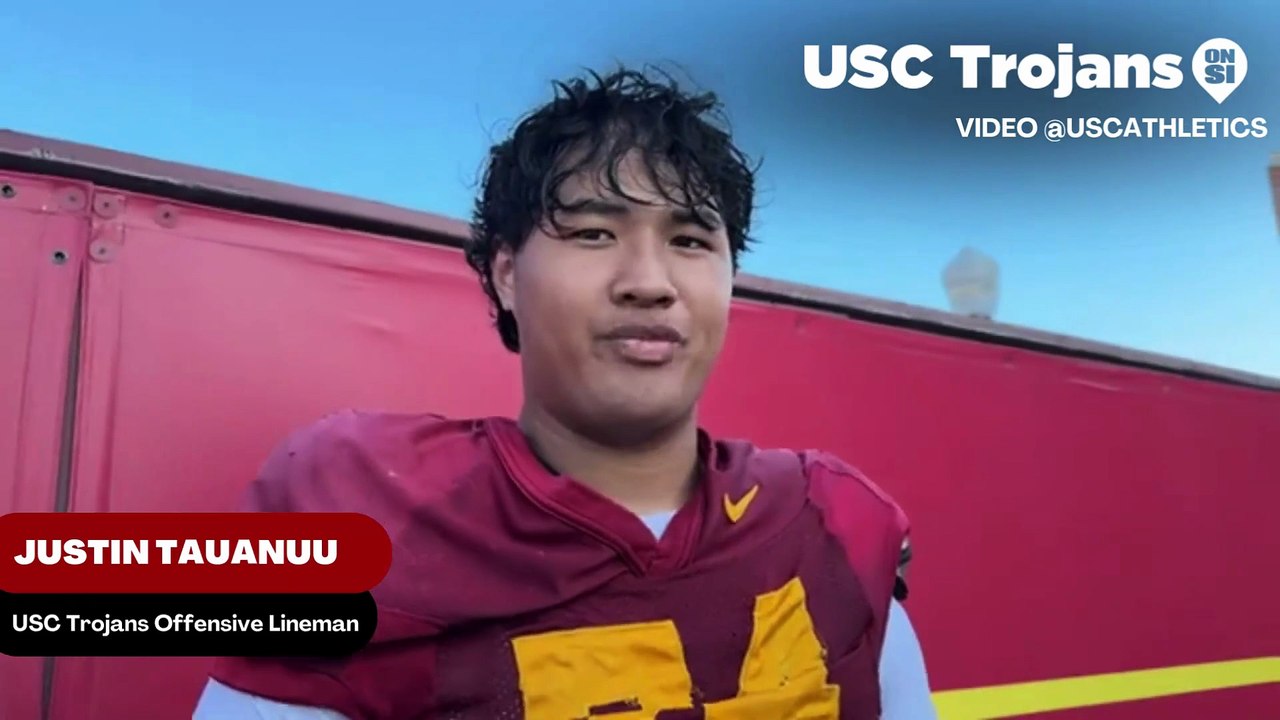 USC Trojans Offensive Lineman Justin Tauanuu Discusses How His Bowl Game Appearance Gave Him Confidence For His playing