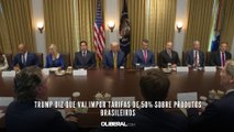 Trump diz que vai impor tarifas de 50% sobre produtos brasileiros