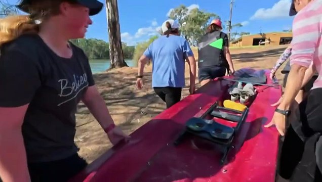 First mother-son rowing and kayak duo travels length of River Murray in four months