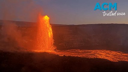 Lava spews from Kilauea Volcano in latest eruption