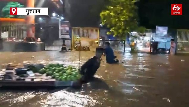 हरियाणा में मूसलाधार बारिश, गुरुग्राम में जलभराव से गाड़ियां डूबी, जींद और रेवाड़ी में सड़कें बनी तालाब, आज 16 जिलों में अलर्ट