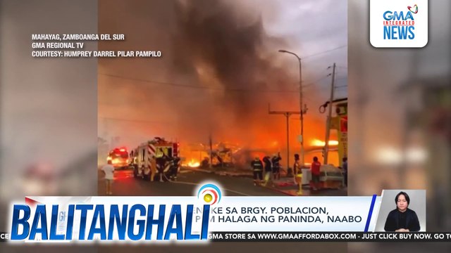 8 tindahan sa palengke sa Brgy. Poblacion, nasunog; abot sa P7-M halaga ng paninda, naabo | Balitanghali