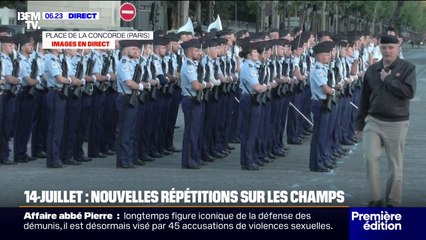 14-Juillet: les répétitions du défilé se poursuivent sur les Champs-Élysées