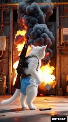 Rob the Mech #aianimation #cat #youtubeshorts #funny #funnycats