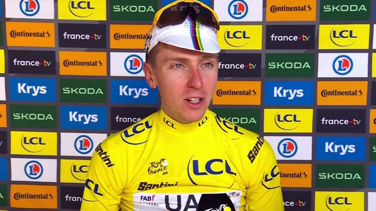 Tour de France 2025 - Tadej Pogacar : "Bravo à Joao Almeida de ne pas abandonner... un vrai guerrier"