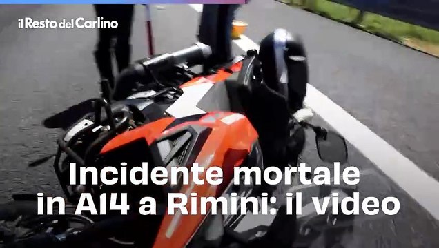 Incidente mortale in A14 a Rimini: il video