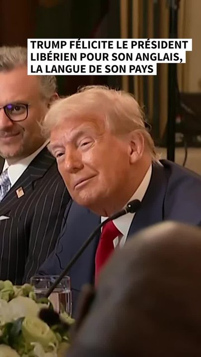 Trump félicite le président libérien pour son anglais, langue officielle de son pays