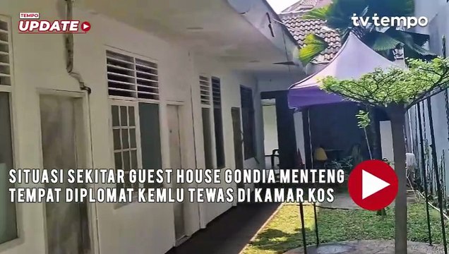 Situasi Sekitar Guest House Gondia Menteng Tempat Diplomat Kemlu Tewas di Kamar Kos