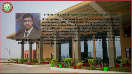 Dheeraj Sharma IIM Rohtak Leads the Way with Integrated Programmes for Class XII Students